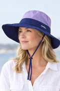 Women's Purple Lightweight Packable Outdoor Fisherman Sun Hat